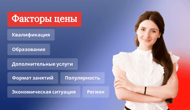 Какие факторы влияют на стоимость услуг репетитора?